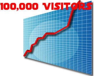 100000 website visitors