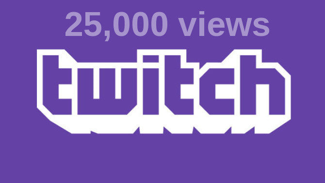 25000 Twitch Views