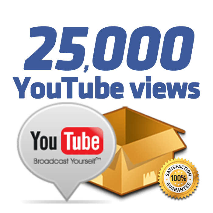 25000 YouTube views