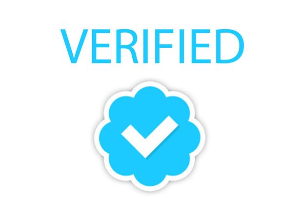How can I verify my Twitter profile with the blue badge?
