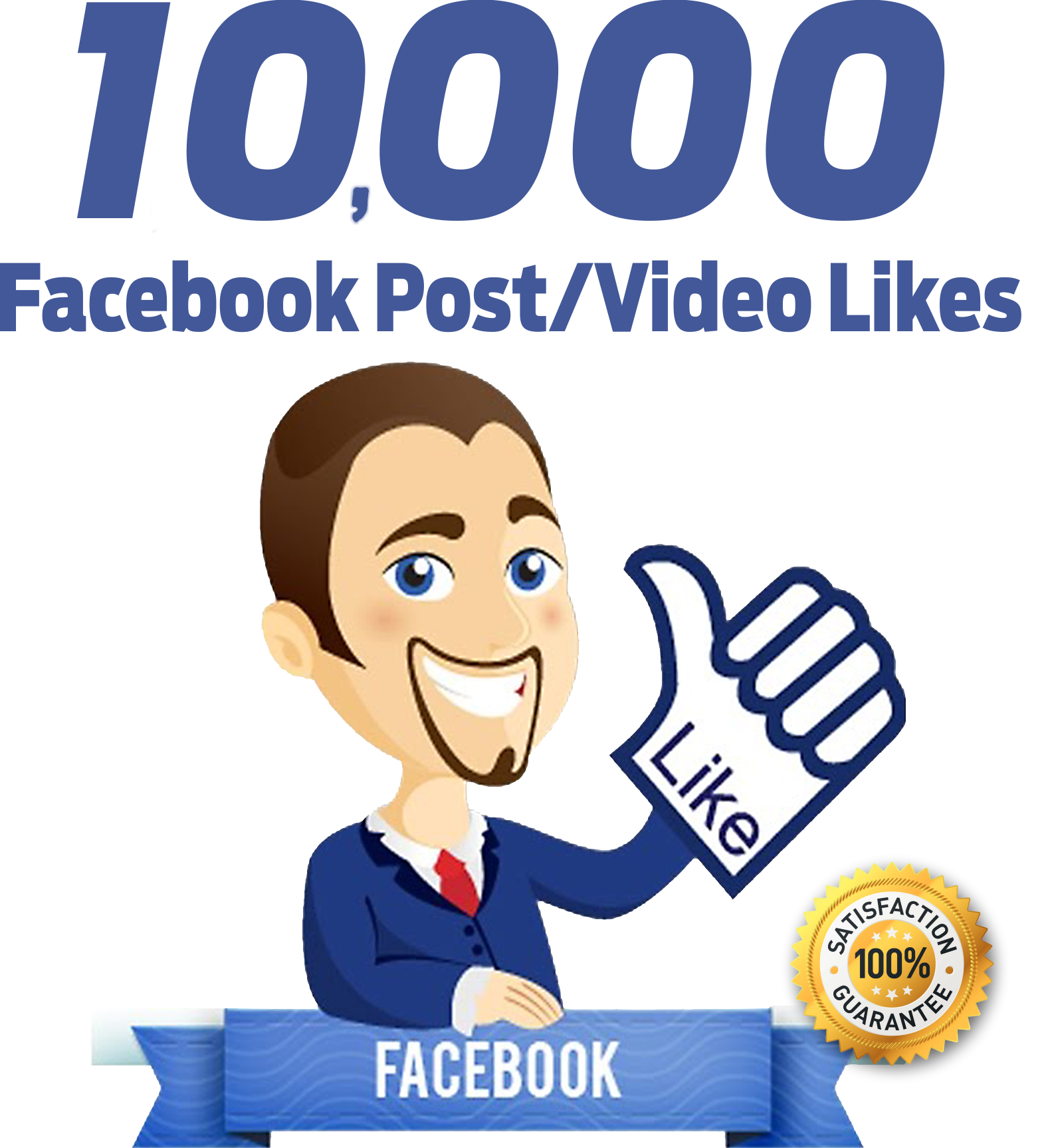 10000 facebook post video likes