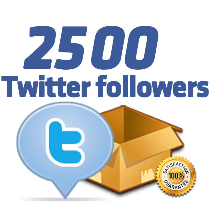 2500 twitter followers