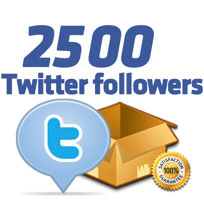 2500 twitter followers