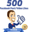 500 facebook post video likes